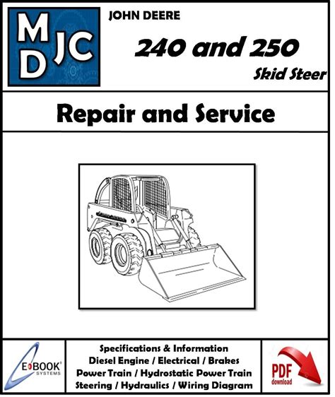 john deere 240 skid steer operators manual|john deere 240 skid steer for sale.